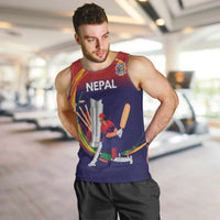 Custom Cricket Nepal East Asia-Pacific Men Tank Top Nepal Cricket Crown Quest - Wonder Print Shop