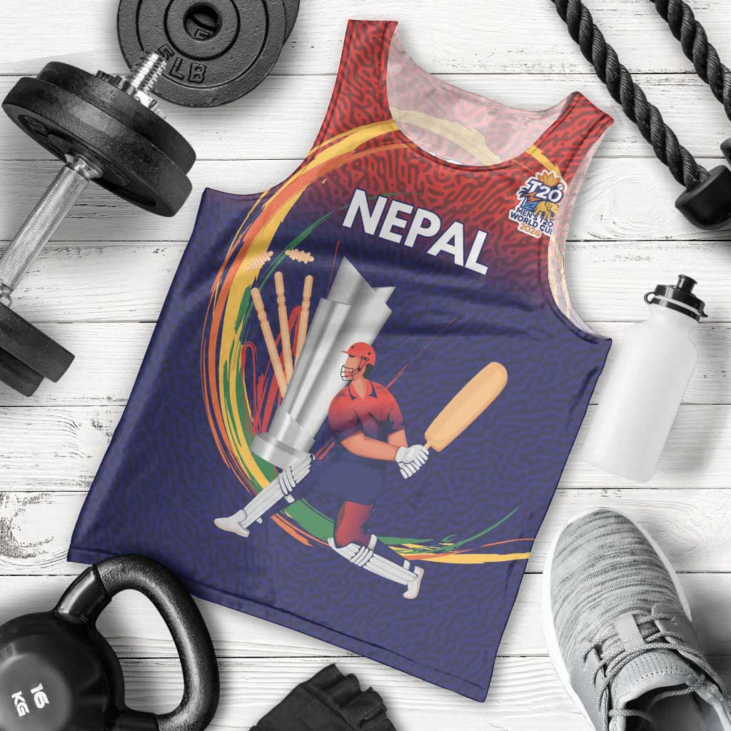 Custom Cricket Nepal East Asia-Pacific Men Tank Top Nepal Cricket Crown Quest - Wonder Print Shop