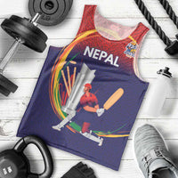 Custom Cricket Nepal East Asia-Pacific Men Tank Top Nepal Cricket Crown Quest - Wonder Print Shop