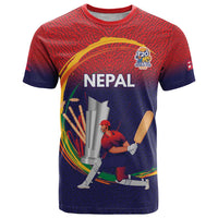 Custom Cricket Nepal East Asia-Pacific T Shirt Nepal Cricket Crown Quest - Wonder Print Shop