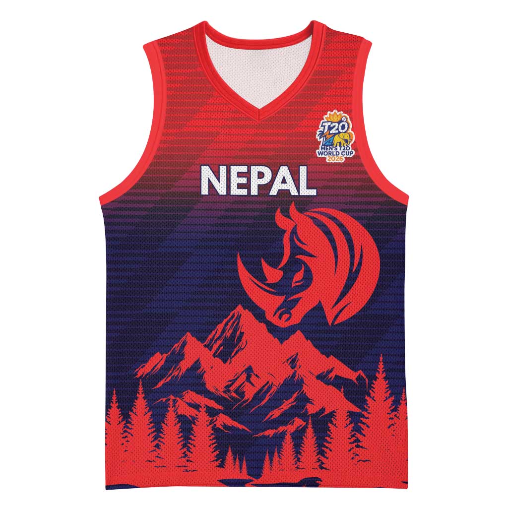 Custom Cricket Nepal East Asia-Pacific Basketball Jersey Nepal Rhinos Twenty20 - Wonder Print Shop