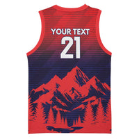 Custom Cricket Nepal East Asia-Pacific Basketball Jersey Nepal Rhinos Twenty20 - Wonder Print Shop