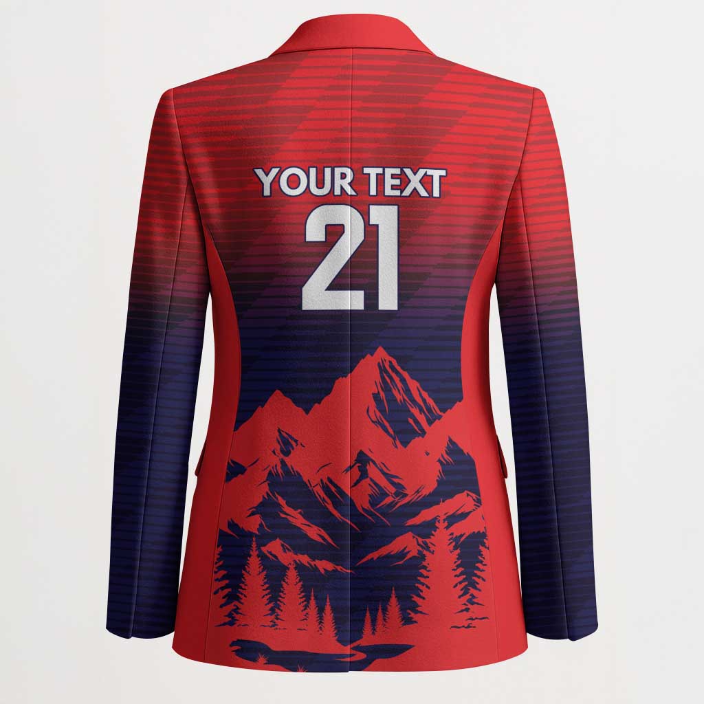 Custom Cricket Nepal East Asia-Pacific Blazer Nepal Rhinos Twenty20 - Wonder Print Shop
