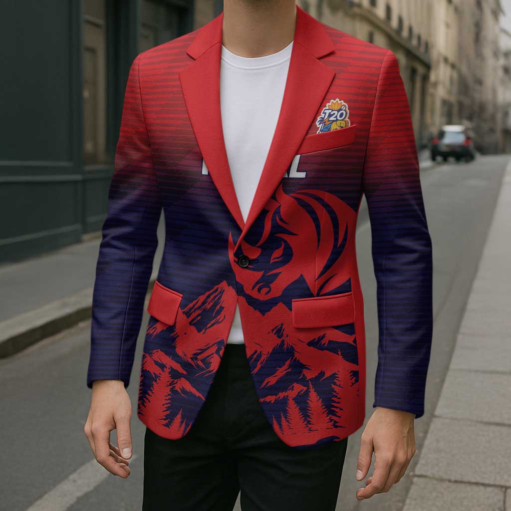 Custom Cricket Nepal East Asia-Pacific Blazer Nepal Rhinos Twenty20 - Wonder Print Shop