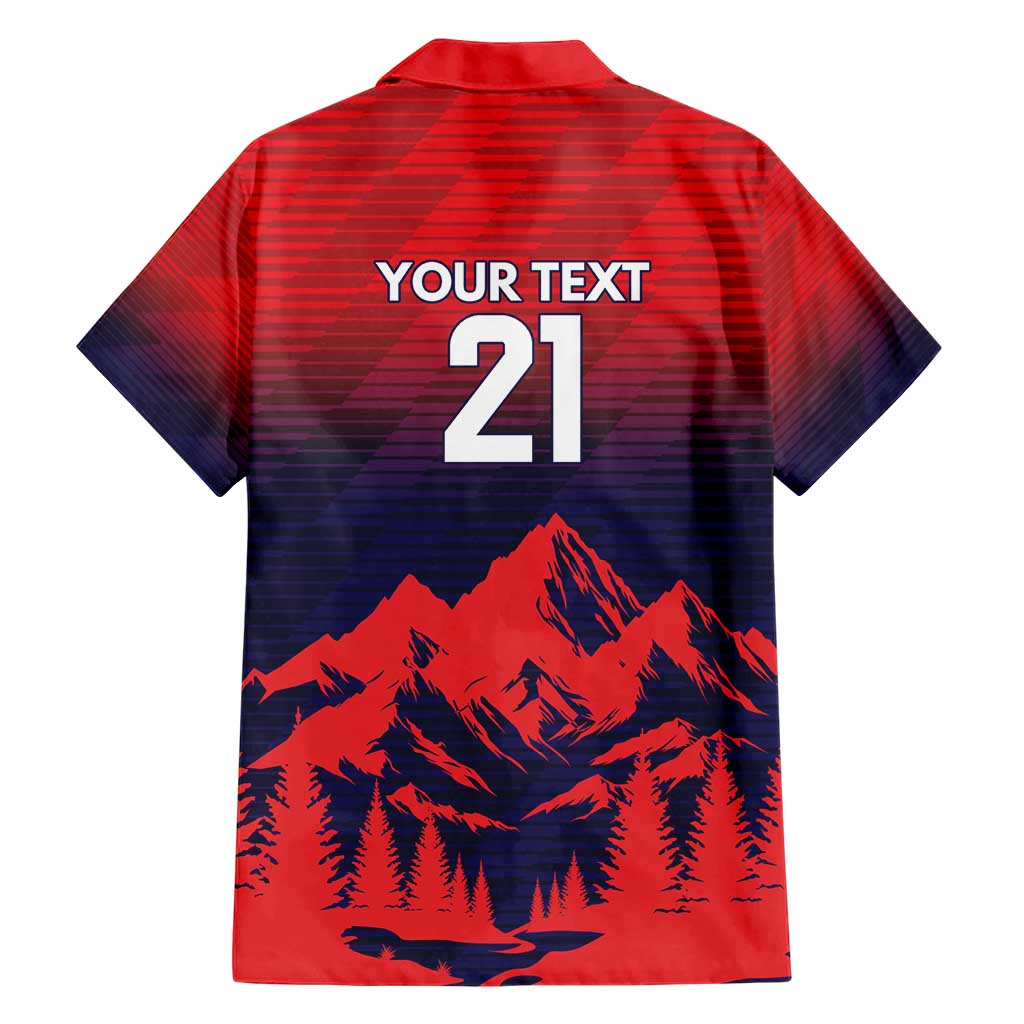 Custom Cricket Nepal East Asia-Pacific Hawaiian Shirt Nepal Rhinos Twenty20 - Wonder Print Shop