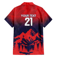 Custom Cricket Nepal East Asia-Pacific Hawaiian Shirt Nepal Rhinos Twenty20 - Wonder Print Shop
