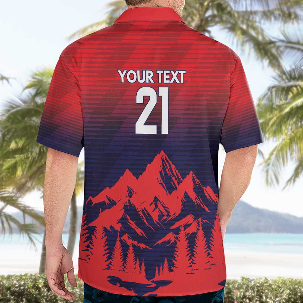 Custom Cricket Nepal East Asia-Pacific Hawaiian Shirt Nepal Rhinos Twenty20 - Wonder Print Shop
