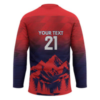 Custom Cricket Nepal East Asia-Pacific Hockey Jersey Nepal Rhinos Twenty20 - Wonder Print Shop