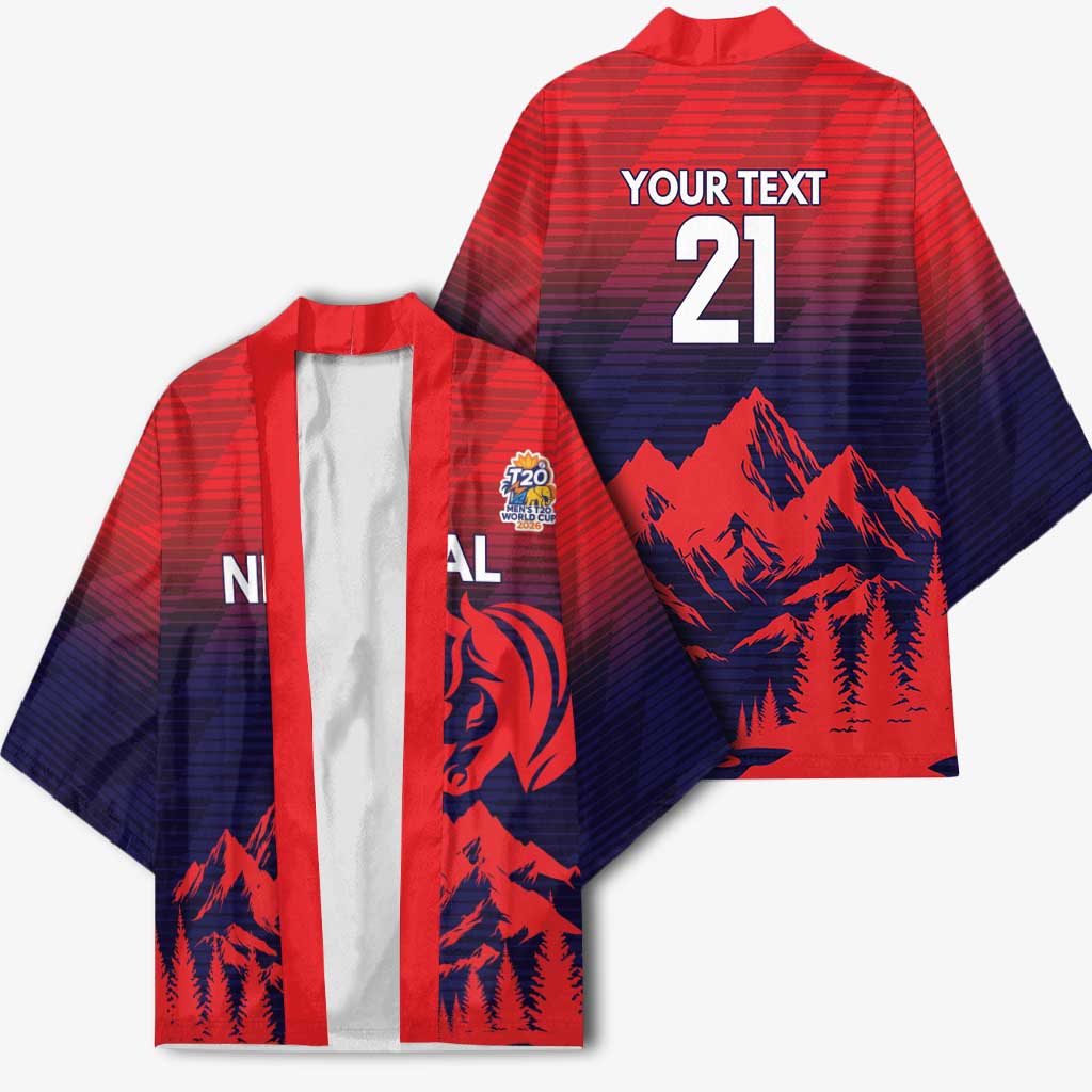 Custom Cricket Nepal East Asia-Pacific Kimono Nepal Rhinos Twenty20 - Wonder Print Shop
