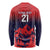Custom Cricket Nepal East Asia-Pacific Long Sleeve Shirt Nepal Rhinos Twenty20 - Wonder Print Shop