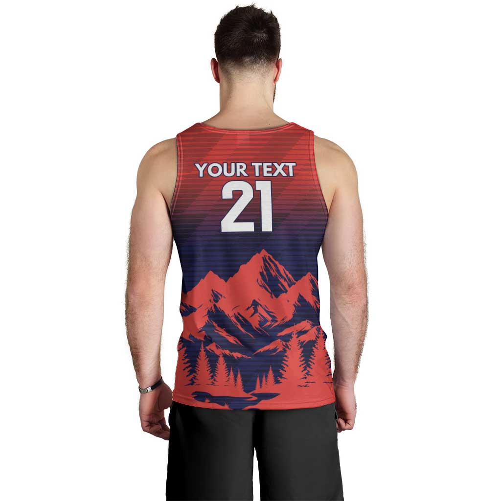 Custom Cricket Nepal East Asia-Pacific Men Tank Top Nepal Rhinos Twenty20 - Wonder Print Shop