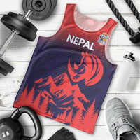Custom Cricket Nepal East Asia-Pacific Men Tank Top Nepal Rhinos Twenty20 - Wonder Print Shop