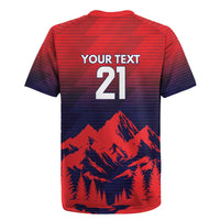 Custom Cricket Nepal East Asia-Pacific Rugby Jersey Nepal Rhinos Twenty20 - Wonder Print Shop