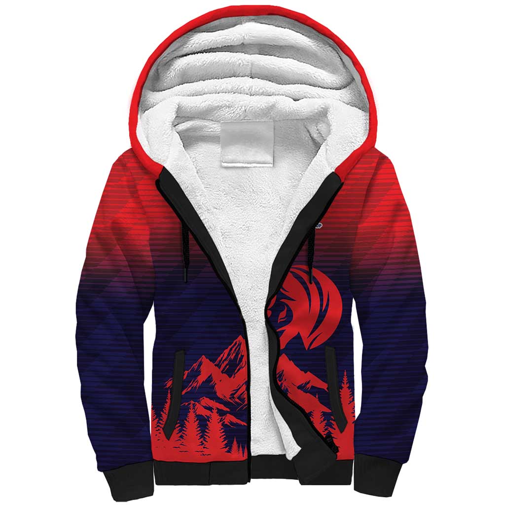 Custom Cricket Nepal East Asia-Pacific Sherpa Hoodie Nepal Rhinos Twenty20 - Wonder Print Shop