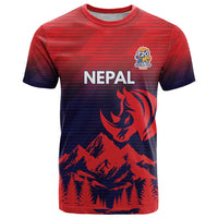 Custom Cricket Nepal East Asia-Pacific T Shirt Nepal Rhinos Twenty20 - Wonder Print Shop
