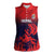 Custom Cricket Nepal East Asia-Pacific Women Sleeveless Polo Shirt Nepal Rhinos Twenty20 - Wonder Print Shop