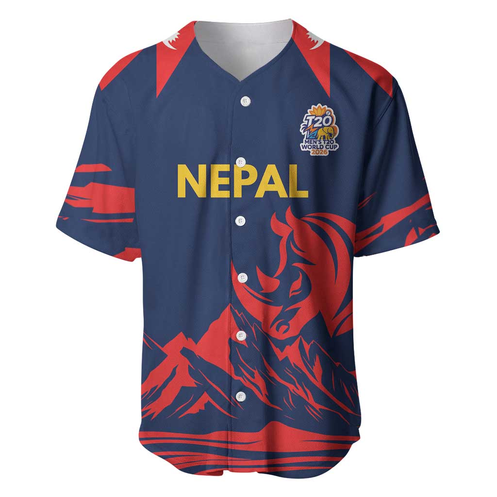 Custom Cricket Nepal East Asia-Pacific Baseball Jersey Nepal Rhinos Champions - Wonder Print Shop