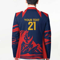 Custom Cricket Nepal East Asia-Pacific Blazer Nepal Rhinos Champions - Wonder Print Shop