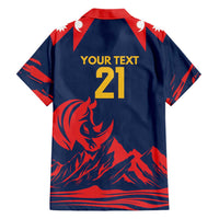 Custom Cricket Nepal East Asia-Pacific Hawaiian Shirt Nepal Rhinos Champions - Wonder Print Shop
