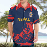 Custom Cricket Nepal East Asia-Pacific Hawaiian Shirt Nepal Rhinos Champions - Wonder Print Shop
