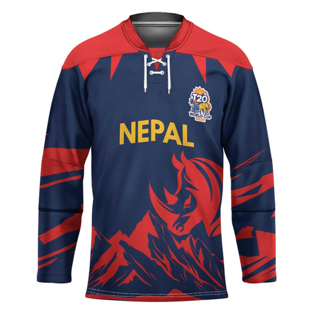 Custom Cricket Nepal East Asia-Pacific Hockey Jersey Nepal Rhinos Champions - Wonder Print Shop