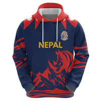 Custom Cricket Nepal East Asia-Pacific Hoodie Nepal Rhinos Champions - Wonder Print Shop