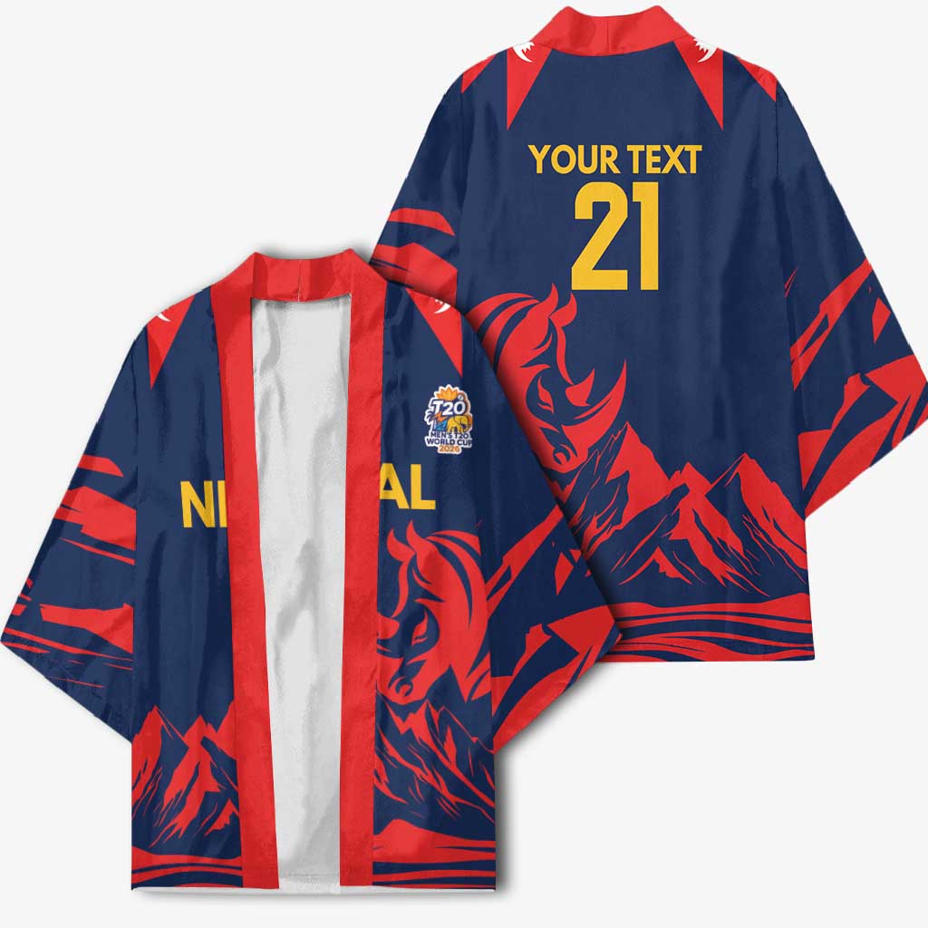 Custom Cricket Nepal East Asia-Pacific Kimono Nepal Rhinos Champions - Wonder Print Shop
