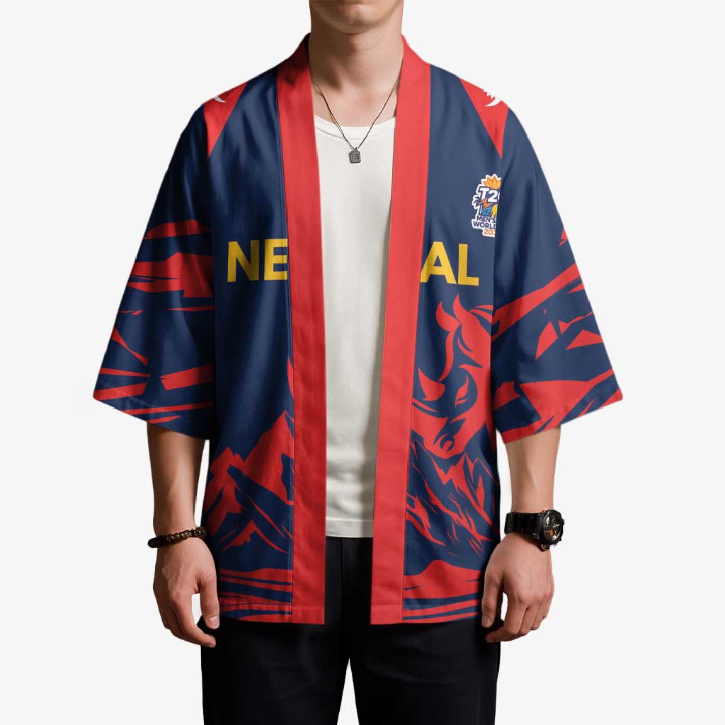 Custom Cricket Nepal East Asia-Pacific Kimono Nepal Rhinos Champions - Wonder Print Shop