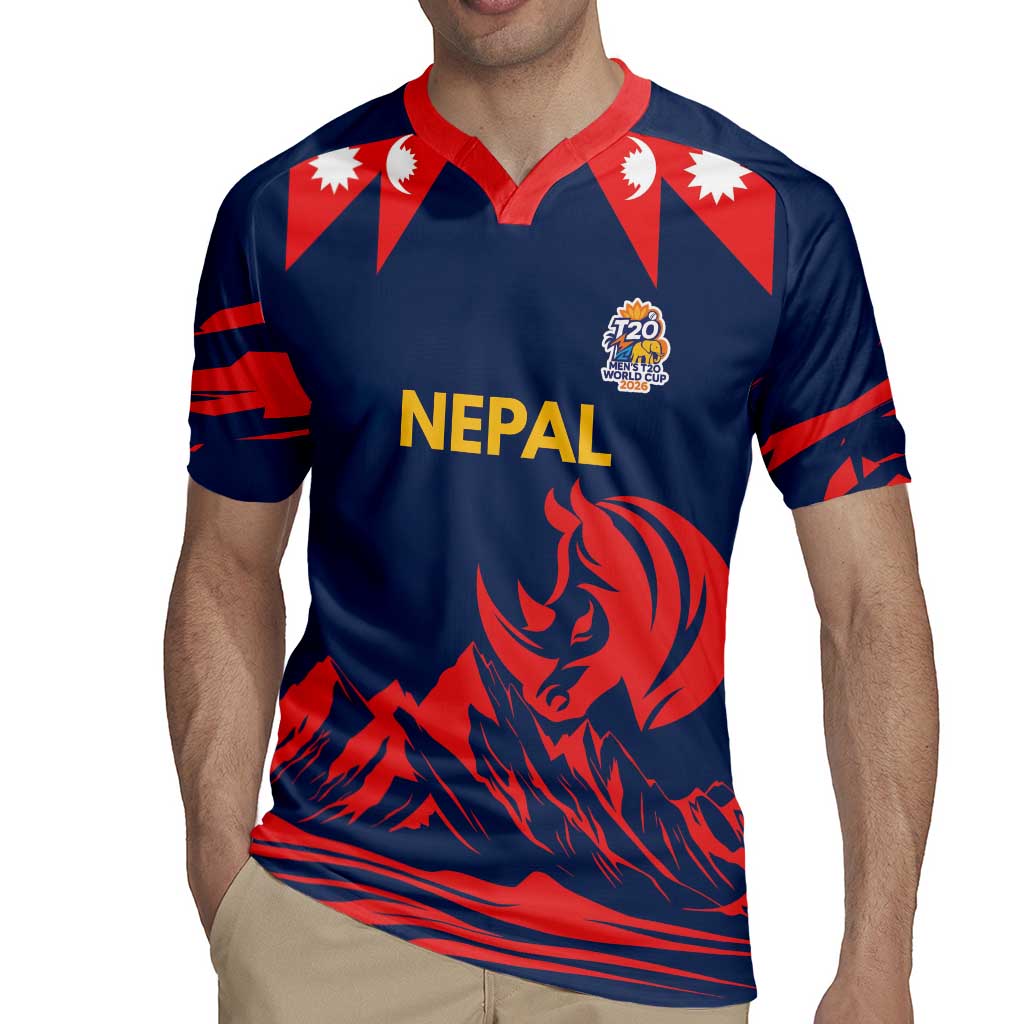 Custom Cricket Nepal East Asia-Pacific Rugby Jersey Nepal Rhinos Champions - Wonder Print Shop