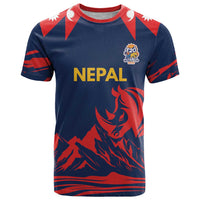 Custom Cricket Nepal East Asia-Pacific T Shirt Nepal Rhinos Champions - Wonder Print Shop