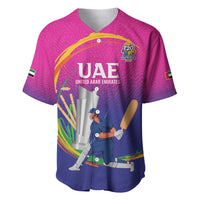 Custom Cricket UAE East Asia-Pacific Baseball Jersey United Arab Emirates Champions Pride - Wonder Print Shop