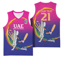 Custom Cricket UAE East Asia-Pacific Basketball Jersey United Arab Emirates Champions Pride - Wonder Print Shop