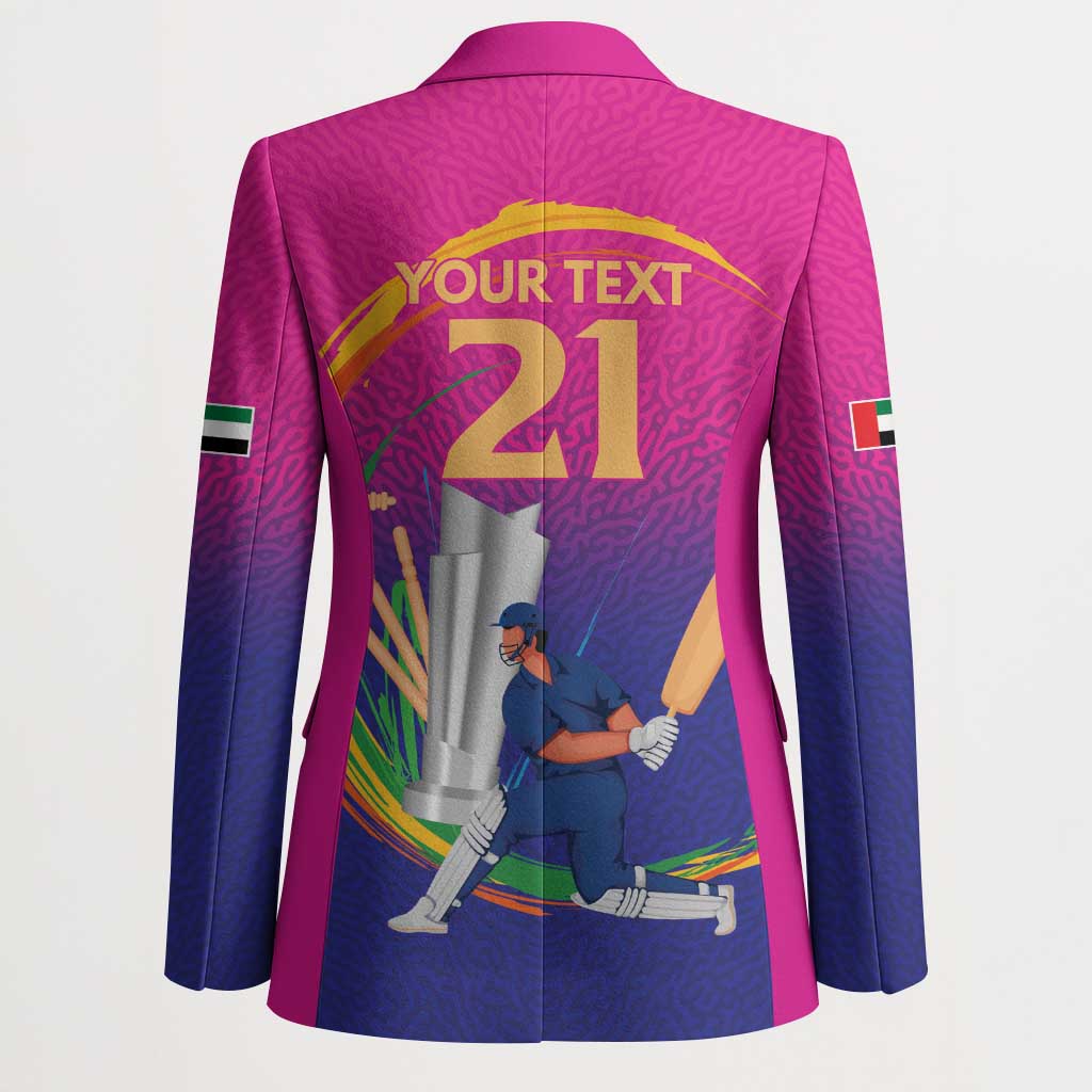 Custom Cricket UAE East Asia-Pacific Blazer United Arab Emirates Champions Pride - Wonder Print Shop