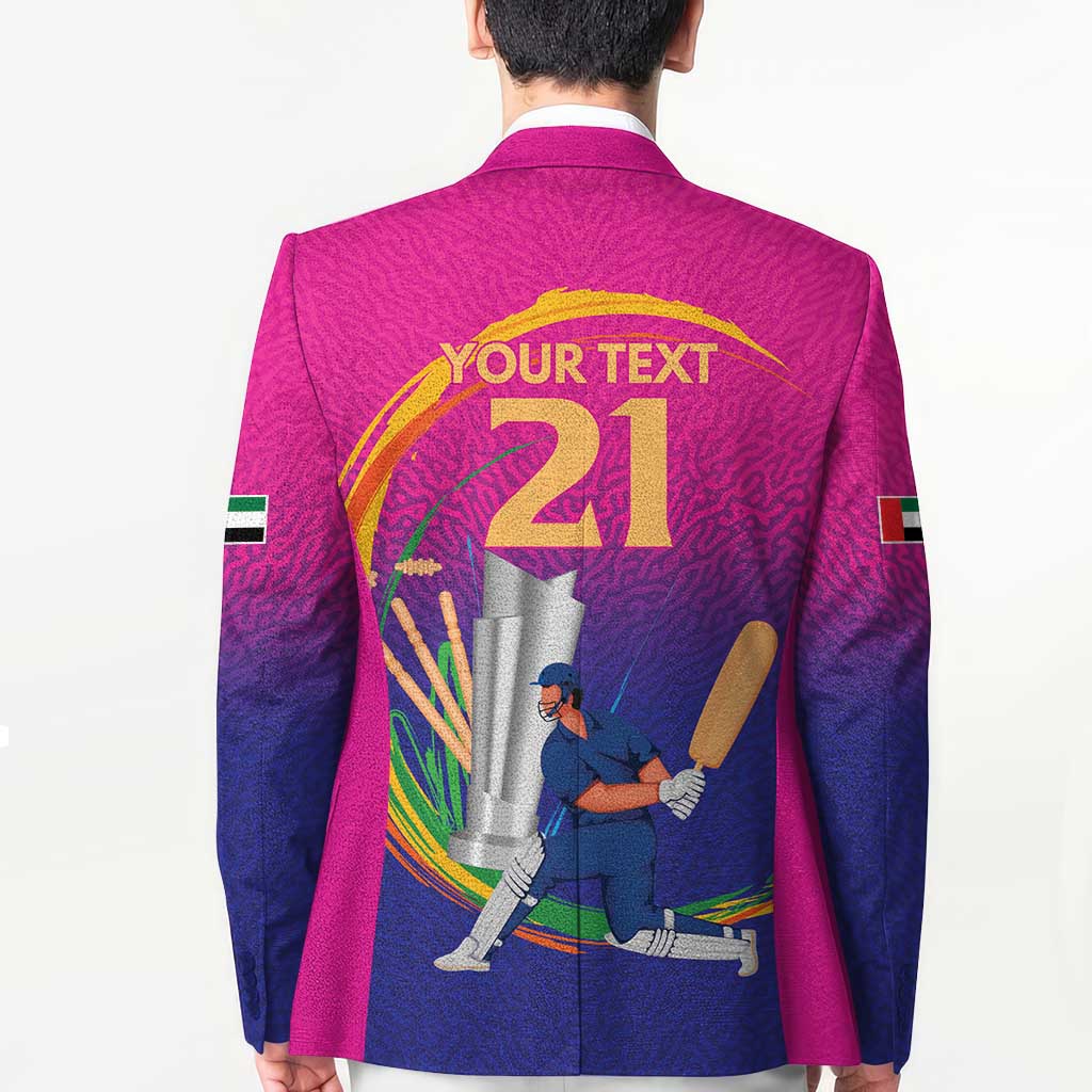 Custom Cricket UAE East Asia-Pacific Blazer United Arab Emirates Champions Pride - Wonder Print Shop