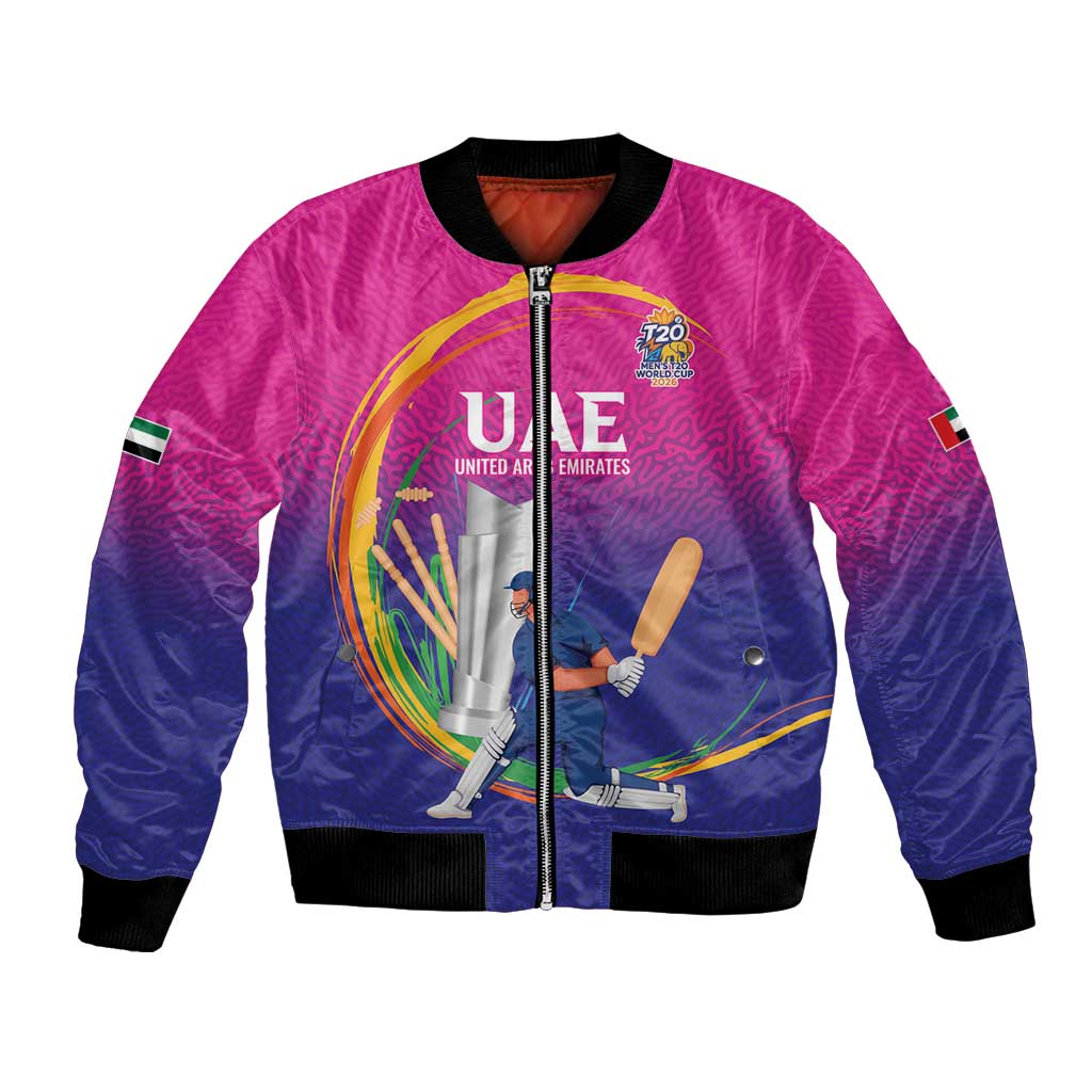 Custom Cricket UAE East Asia-Pacific Bomber Jacket United Arab Emirates Champions Pride - Wonder Print Shop