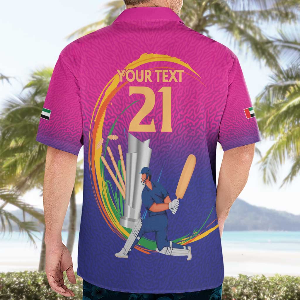 Custom Cricket UAE East Asia-Pacific Hawaiian Shirt United Arab Emirates Champions Pride - Wonder Print Shop