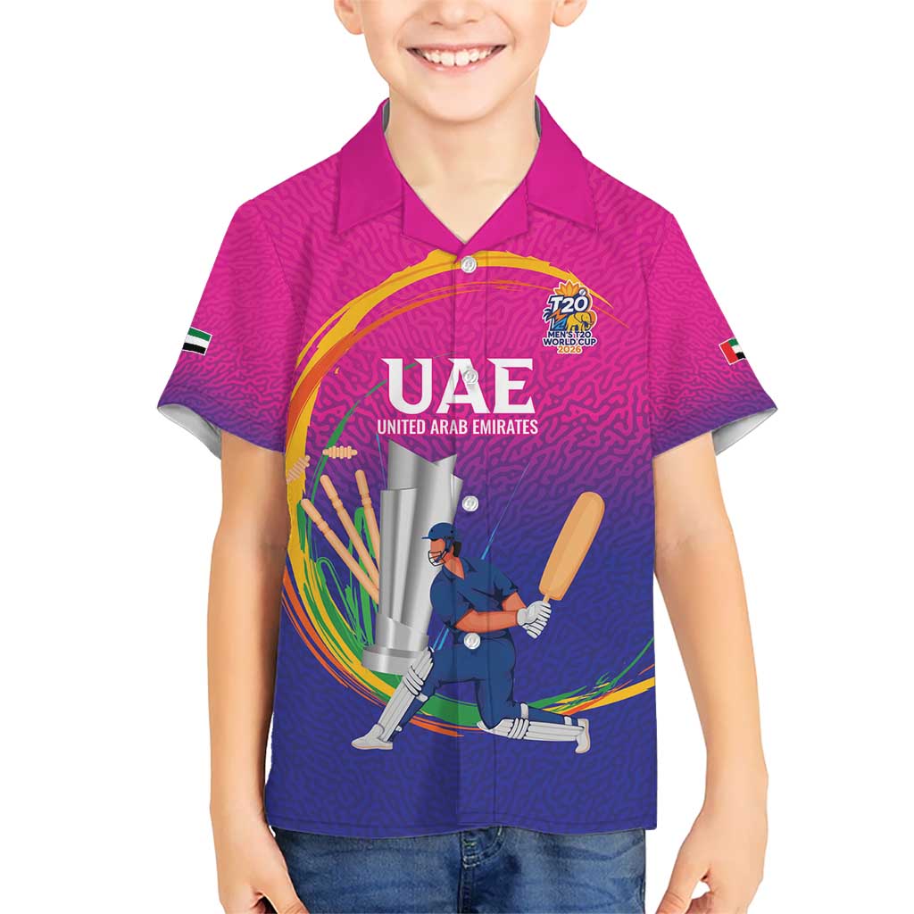 Custom Cricket UAE East Asia-Pacific Hawaiian Shirt United Arab Emirates Champions Pride - Wonder Print Shop