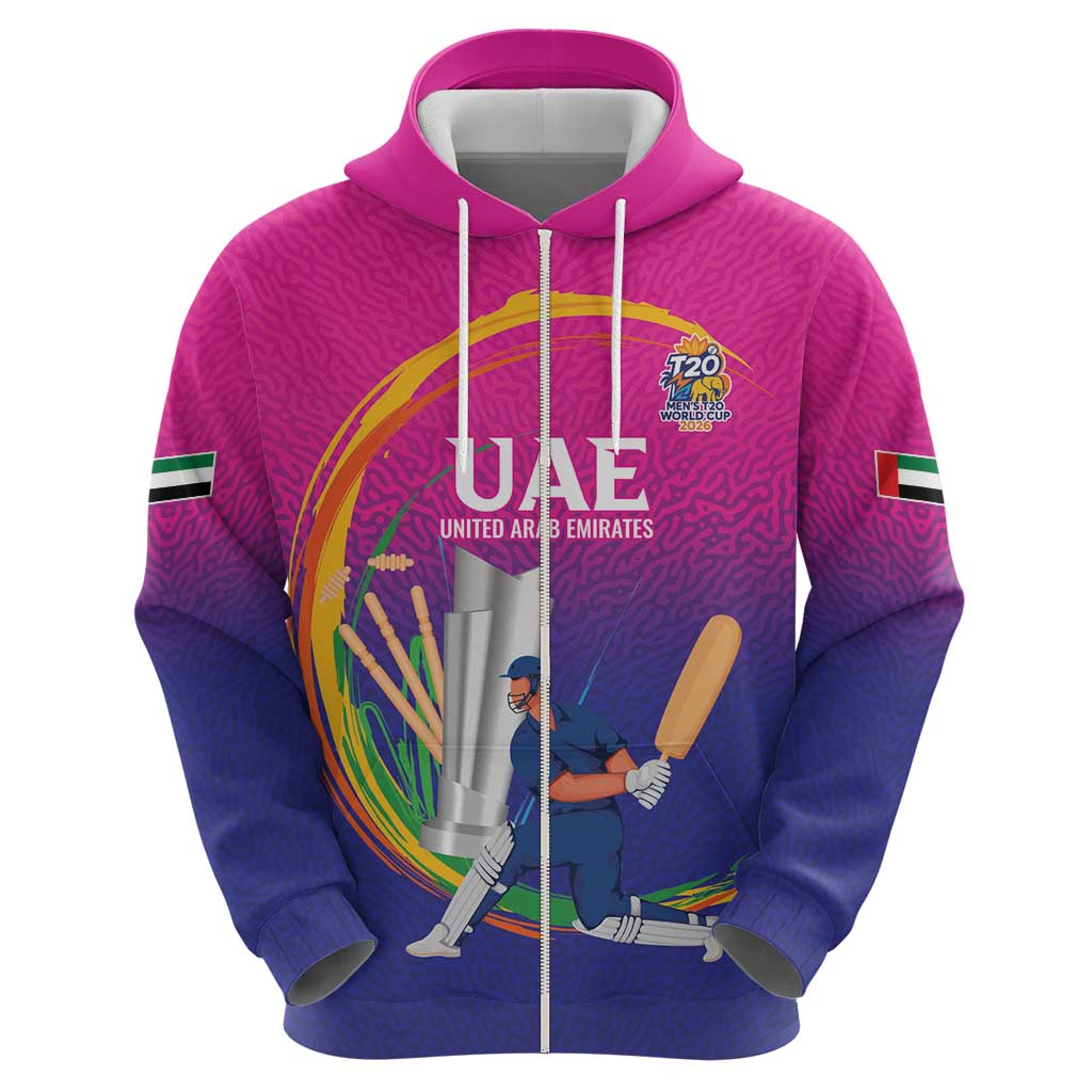 Custom Cricket UAE East Asia-Pacific Hoodie United Arab Emirates Champions Pride - Wonder Print Shop