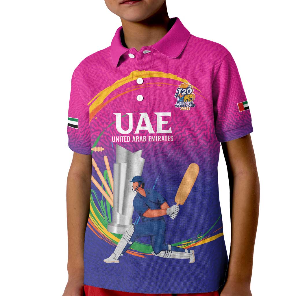 Custom Cricket UAE East Asia-Pacific Kid Polo Shirt United Arab Emirates Champions Pride - Wonder Print Shop