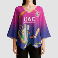 Custom Cricket UAE East Asia-Pacific Kimono Sleeve Blouse United Arab Emirates Champions Pride - Wonder Print Shop