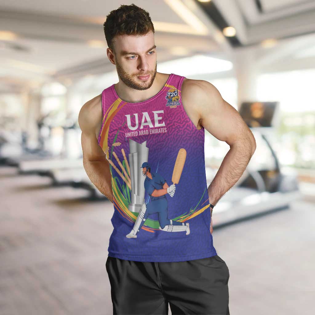 Custom Cricket UAE East Asia-Pacific Men Tank Top United Arab Emirates Champions Pride - Wonder Print Shop