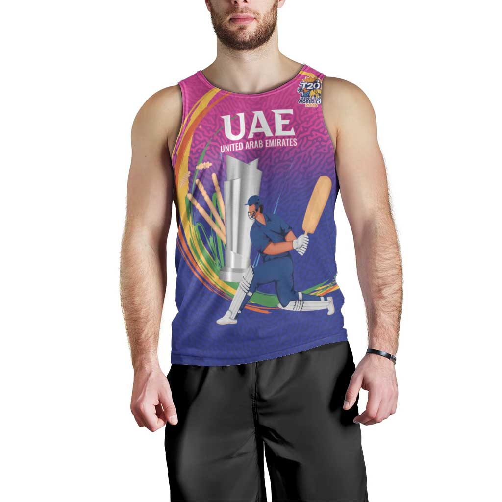 Custom Cricket UAE East Asia-Pacific Men Tank Top United Arab Emirates Champions Pride - Wonder Print Shop