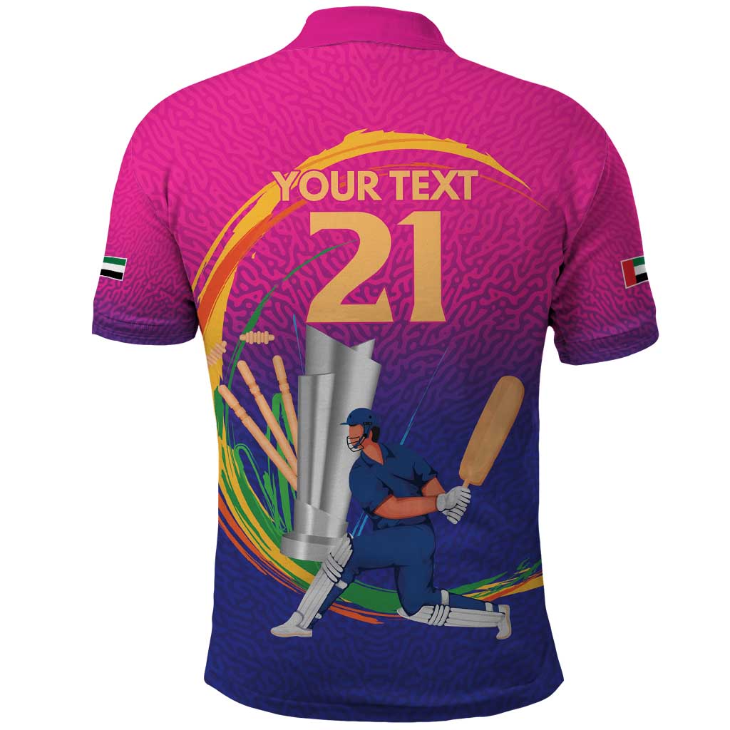 Custom Cricket UAE East Asia-Pacific Polo Shirt United Arab Emirates Champions Pride - Wonder Print Shop