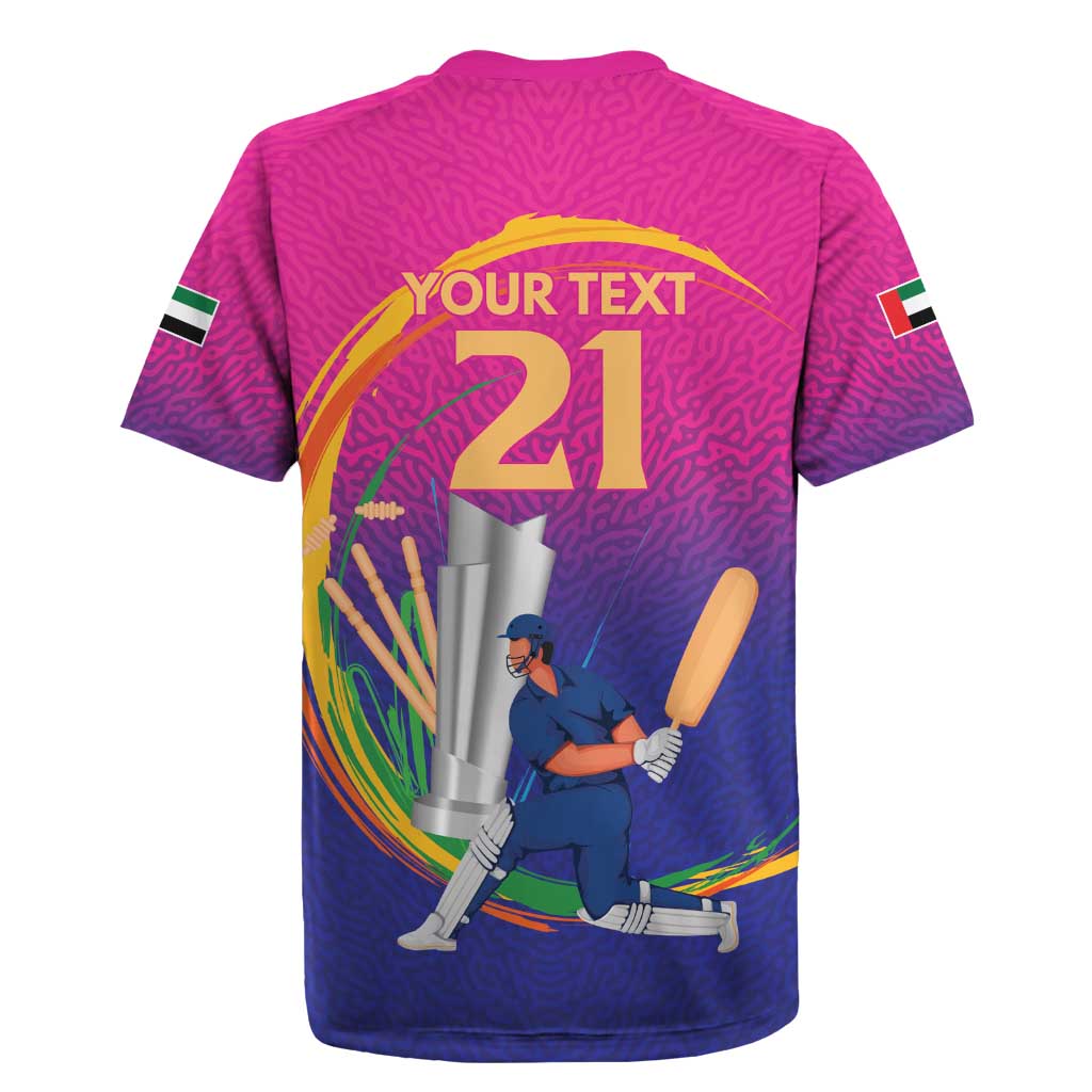 Custom Cricket UAE East Asia-Pacific Rugby Jersey United Arab Emirates Champions Pride - Wonder Print Shop