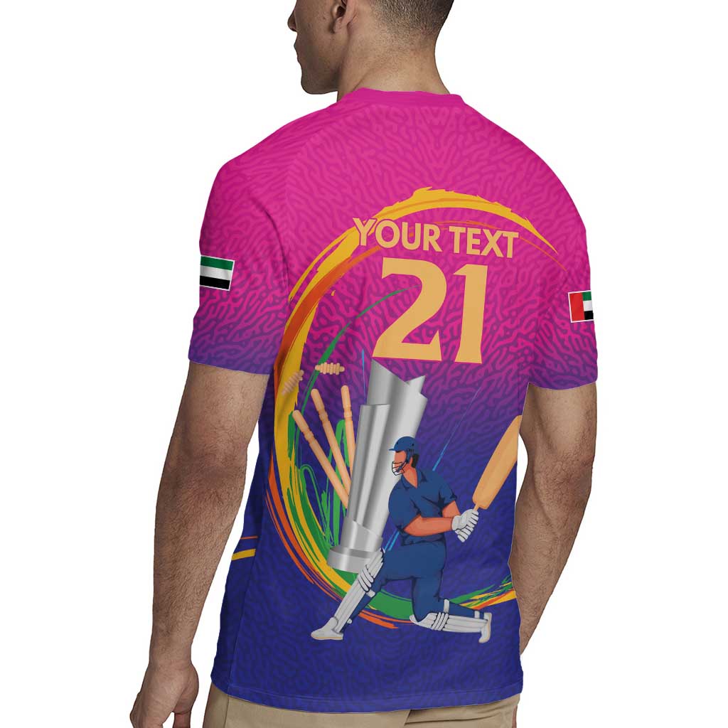 Custom Cricket UAE East Asia-Pacific Rugby Jersey United Arab Emirates Champions Pride - Wonder Print Shop
