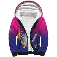 Custom Cricket UAE East Asia-Pacific Sherpa Hoodie United Arab Emirates Champions Pride - Wonder Print Shop