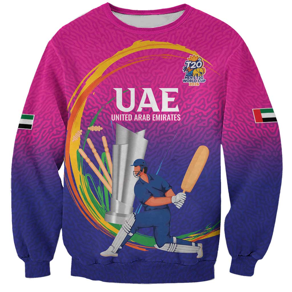 Custom Cricket UAE East Asia-Pacific Sweatshirt United Arab Emirates Champions Pride - Wonder Print Shop