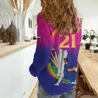 Custom Cricket UAE East Asia-Pacific Women Casual Shirt United Arab Emirates Champions Pride - Wonder Print Shop