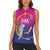 Custom Cricket UAE East Asia-Pacific Women Sleeveless Polo Shirt United Arab Emirates Champions Pride - Wonder Print Shop