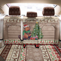 Personalized Beaver-y Merry Back Car Seat Cover Canada Merry Christmas Beavers LT9 - Wonder Print Shop
